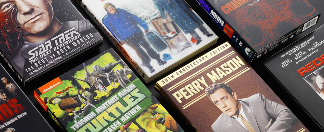 Johnsbyrne entertainment packaging designs for DVD products
