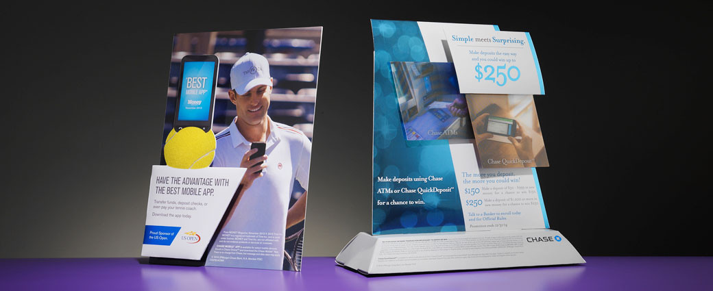 bank teller retail display packaging
