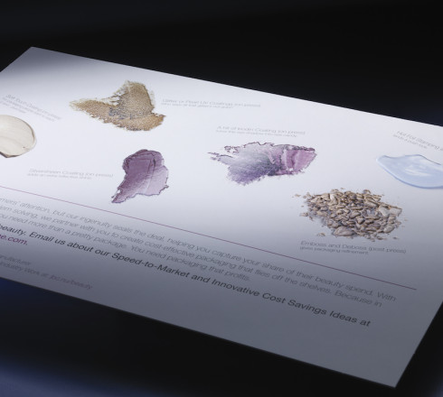 using unique textures for direct mail