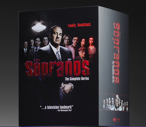 innovative product packaging for Sopranos DVD series