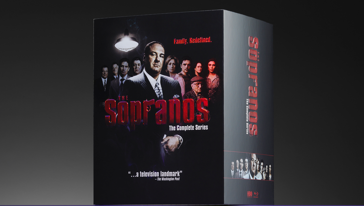 innovative product packaging for Sopranos DVD series