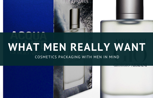 Cosmetics packaging for men