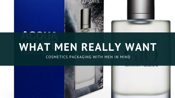 Cosmetics packaging for men