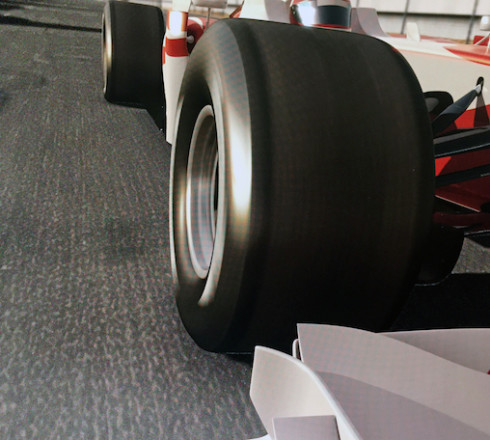Grit print coating