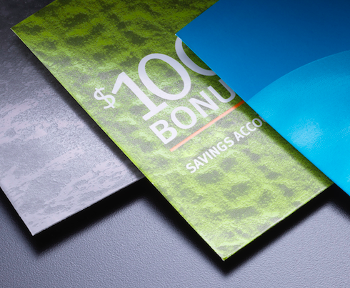 color envelopes used in direct mail pieces