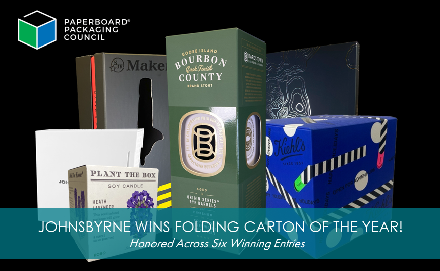 JohnsByrne Wins Folding Carton of the Year at 2025 Paperboard Packaging Council Awards